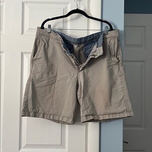 LL Bean Men's Lakewashed® Stretch Khaki Shorts, 9" - Size 42